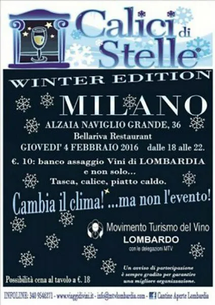 Calici di Stelle “Winter Edition” 2016