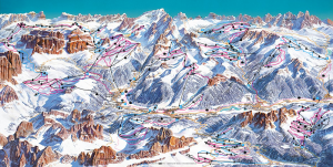 val difassa ski Схема горнолыжного курорта Валь ди Фасса