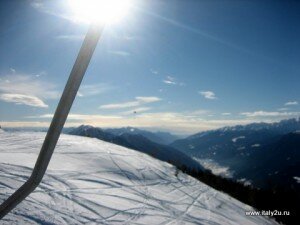 Bormio горные лыжи - солнце