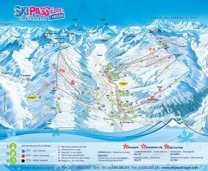 Схема трасс в Ливиньо Схема трасс в Ливиньо