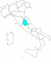 Карта Умбрия